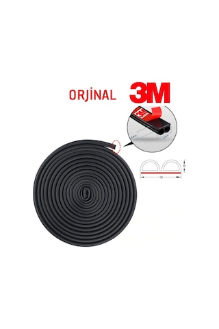 Contacall 3m Oto Kapı Kaput Bagaj Ses Toz Yalıtım Fitili 5 Metre Uzunluk