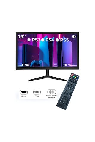 Sn-ha-ma Sencrom 19'' Ps3-ps4-ps5 Uyumlu Dahili Hoparlör Ve Kumandalı 49 Ekran Full Hd Led Monitör
