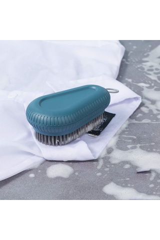 Monyee Ev Temizlik Fırçası Seti 2 Adet - Yumuşak Tüylü Ayakkabı Ve Çamaşır Temizleyici, Dayanıklı Abs, El Tutanı Ve Asma Delikli Mavi