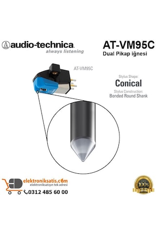 Audio Technica At-Vm95C Dual Pikap İğnesi