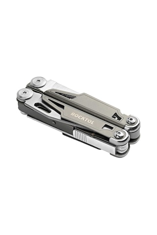 Rocktol Kamp 19 Fonksiyonlu Multitool Pense Kılıflı Gri