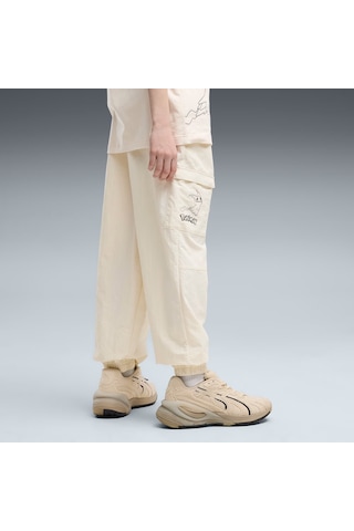 Puma X Pokémon Genç Geniş Kesim Kargo Pantolon 634943 87 Beyaz