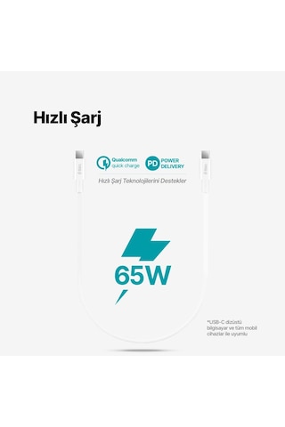 Ttec Super Şarj Pd/qc 0.30cm 65w Type C Şarj Kablo Samsung Huawei Apple Uyumlu iPhone 15 15 Pro Max Powerbank Kablosu Desen - Ben10