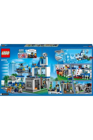 Lego City Polis Merkezi 60316 Yapım Seti 668 Parça