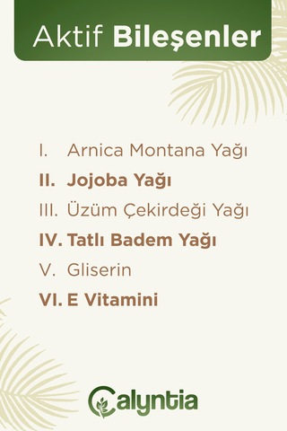 Calyntia Vücut Bakim Yağı, Arnika Montana Özlü Dogal Vücut Bakim Yagi 100 Ml