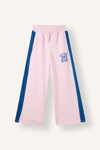 Defacto Yan Şeritli Kolej Baskılı Wide Leg Eşofman Altı Kız Çocuk I7533a826aupn633 Pembe-pn633