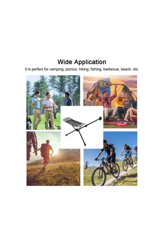 Suofeng Rahat Ayak Dayanağı Eğlence Geri Çekilebilir Ayak Dayanağı Alüminyum Alaşımlı Balıkçı Sandalyesi Ayak Dayanağı Gri Gri