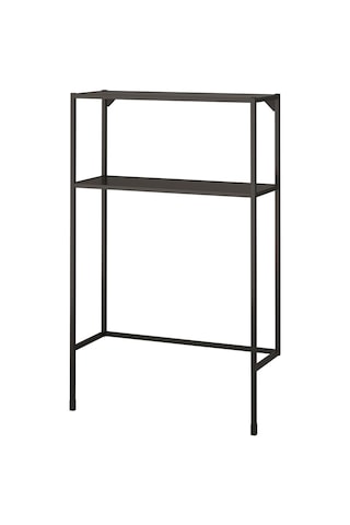 Çamaşır Makinesi İçin Raflı İskelet, Antrasit, 80x30x129 Cm Gri