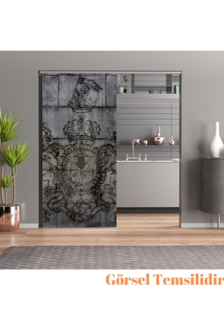 Sürgülü Oda Kapı Mekanizması Sürgü Sistemi (Rulmanlı Teker) 2 M Ray Dahil Kapı Dahil Değil﻿﻿