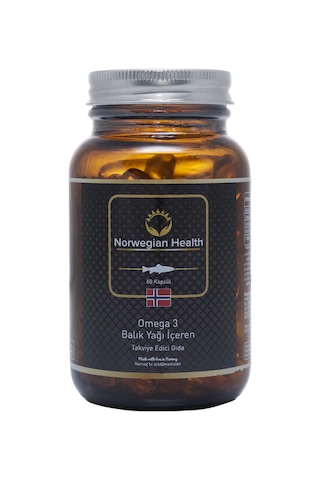 Norwegian Health Omega 3 1000 MG Somon&Morina Balık Yağı﻿ 60 Kapsül