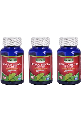 Vitapol Ginkgo Biloba Lecithin Gluten Free 3 Kutu 300 Softgel