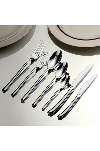 Elegance Saten 12 Kişilik 84 Parça Kutulu Çatal Kaşık Bıçak Takım