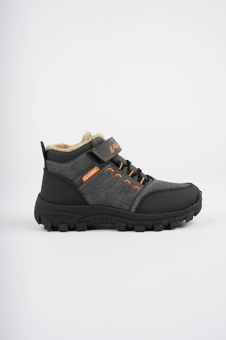 Muggo Bob Garantili Bağcıklı Cırtlı İçi Kürklü Unisex Çocuk Outdoor Kışlık Bot 001