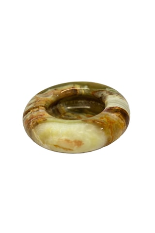 Oniks Doğal Taş Kültablası - Oval Kül Tablası