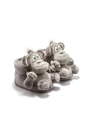 Twigy Twıgy Tw Monkey Unısex Gri Hayvanlı Panduf Gri