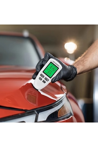 Honeybeeshop Beyaz Hw300 Mını Yüksek Hassasiyetli Kaplama Kalınlık Ölçer 15mm Lcd Ekranlı Pil İle Çalışan Abs Reçine