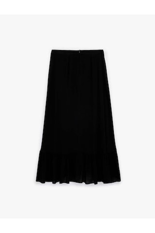 Koton Midi Siyah Kadın Etek 6sak70014ew Siyah