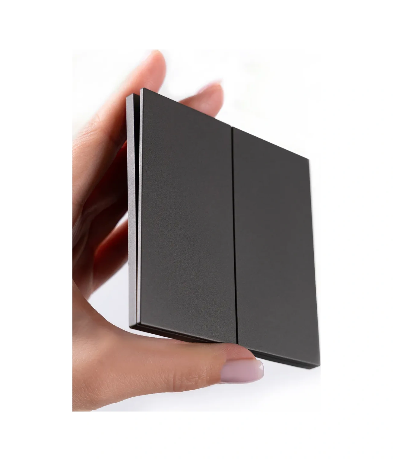 Tocterra Gri, Aydınlatmasız Çift Düğmeli Anahtar 323714004