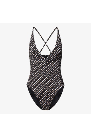 Boss Bb Monogram Kadın Siyah Mayo50535277