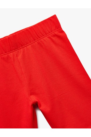 Koton Pamuklu Beli Lastikli Basic Kısa Tayt Kırmızı 5skg40056ak Kırmızı