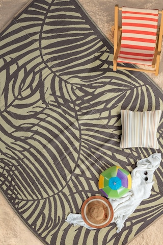 Savana Xl Plaj Kamp Karavan Piknik Bahçe Halısı Balkon Teras Hasır Mat Savan Halı 240x330 Kahverengi