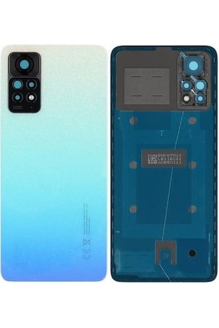 Redmi Note 11 Pro 4g Uyumlu Arka Pil Batarya Kapağı Kamera Lensli - Mavi