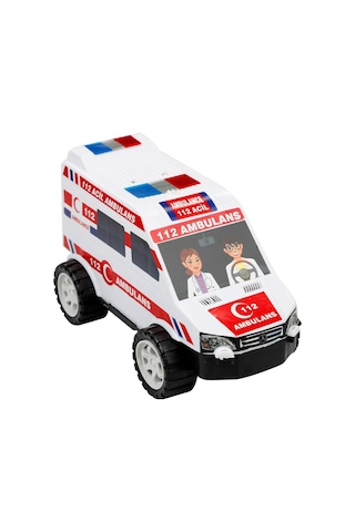 Can Oyuncak Plastik Ambulans Beyaz