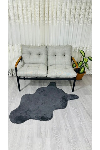 Madame Home Kasımpatı Balkon, Bahçe, Cafe Metal Kanepe Koltuk Takımı 2'li Açık Gri