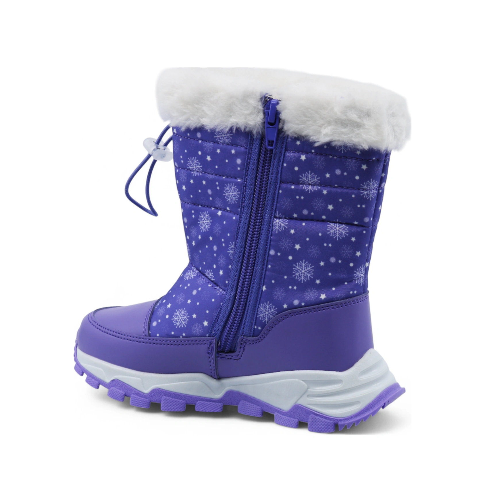 Khayt Leni Sıcak Astar Su Ve Soğuk Dayanıklı Ortopedik Kaymaz Taban Çocuk Bot Mor