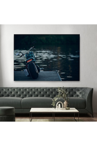 Motosiklet Kanvas Tablo, Büyük Kanvas Tablo, Motosiklet Sürücüleri İçin Bir Hediye-5379