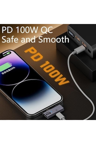 Type C To 2 Usb3.2 100w 10gbps Veri Aktarımı Kulaklık Müzik Dinleme Dönüştürücü Çevirici Otgcc