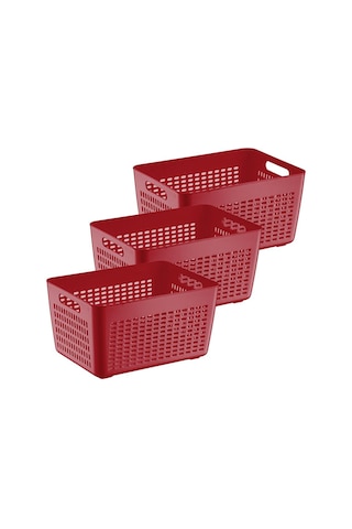 Selka Home 3'lü 4 Lt Lavin Süzgeç Bordo