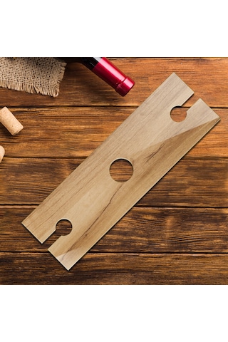 Cam Şarap Şişesi Ve Kadeh Tutucu Bella 10cm X 32cm