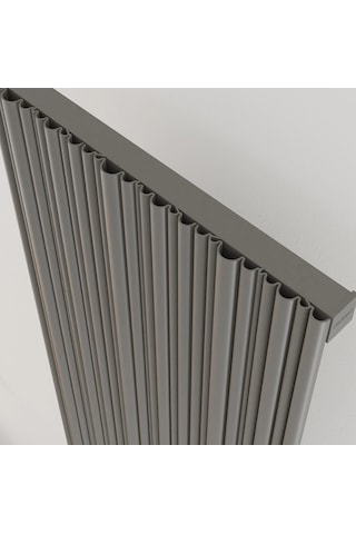 Lojimax Alüminyum Dekoratif Radyatör Bamboo 1800x359mm 3 Dilim Dokulu Antrasit Gri 792 W Yüksek Isıl Güç