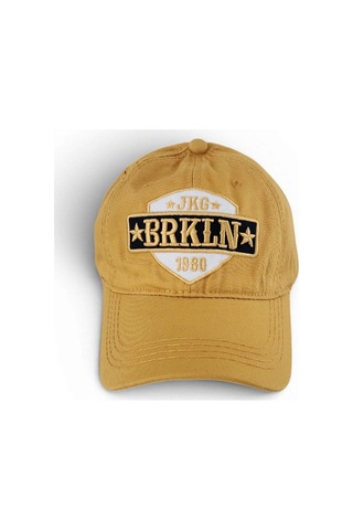 Hedea Unisex Vintage Eskitme Beyzbol Şapkası Brkln Nakışlı Ayarlanabilir Sarı Pamuklu Cap