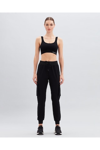 Skechers Micro Collection W Jogger Woven Pant Kadın Siyah Pantolon S222169-001 Siyah