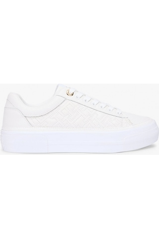 Tommy Hilfiger Th Platform Kapitone Kadın Beyaz Sneaker Fw0fw09265ybl Beyaz