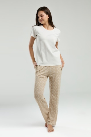 Pierre Cardin Kadın Beyaz Pijama Takımı Pc9001-s-v2 Beyaz