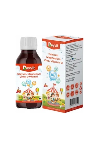 Dayvit Calcium Magnesium Zinc Vitamin D Sıvı 150 ML