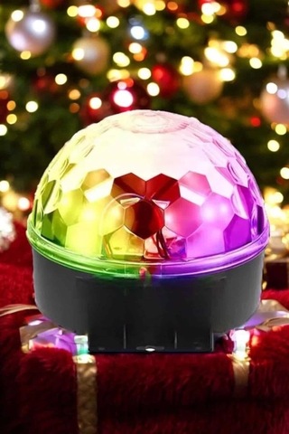 Bfs Kompakt Tasarımlı, Telefon Kontrollü Disko Topu Işıkları Çok Renkli