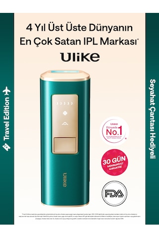 Ulike Air 2 Travel Ed Acıyı Önleyen Safir Buz Soğutma Ipl Lazer Epilasyon Aleti, 500.000 Atım, Taşıma Çantalı