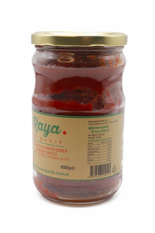 Organik Domates Biber Karışık Salça - 650g