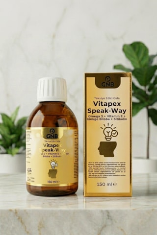 Gnb Vitapex Speak-way Omega 3 Sitikolin Ginkgo Biloba Takviye Edici Gıda Şurup 150 Ml Gnb Vitapex Speak-way Omega 3 Sitikolin Ginkgo Biloba Takviye Edici Gıda Şurup 150 Ml