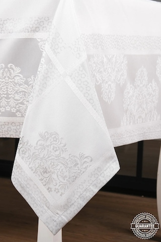 Viyana Lüx Jakar Kumaş Gri Masa Örtüsü Dikdörtgen 160x320 Cm - 1114 Çok Renkli