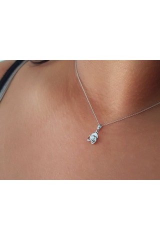 Sirius E Renk 0,13 Karat Pırlanta Tektaş Kolye 0823P0017