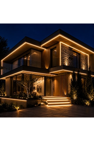 Cata 12v 50 Metre Neon Led Hortum Gün Işığı Renk İç Dış Mekan Dekoratif Şerit Aydınlatma Ct-4455g Beyaz