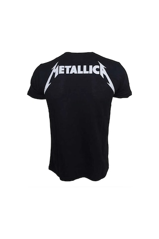 Metallica The Black Album Metal Band Baskılı Penye Tişört Siyah