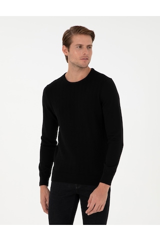 Pierre Cardin Erkek Siyah Kazak /triko 50300499-vr046 Siyah