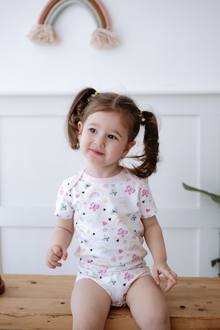 Lilabio %100 Pamuk 2li Kısa Kollu Bebek Body Renkli Çok Renkli