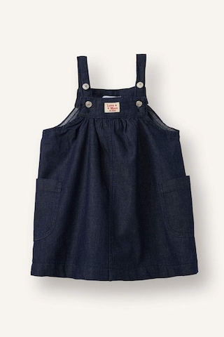 Defacto Pamuklu Denim Elbise Kız Bebek H2701a526smnm34 Mavi-nm34